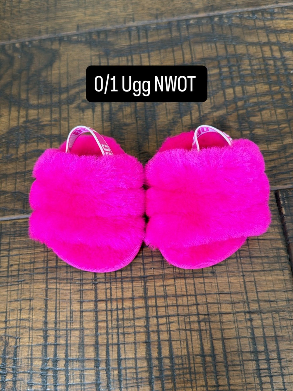 UGG NWOT hot pink slippers